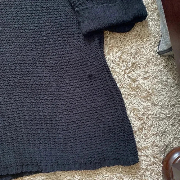 She and sky Black Knit Short Sleeve Oversized Sweater Size One Size - Picture 7 of 10